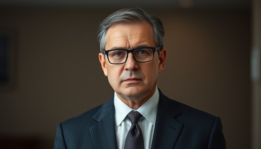 Formal portrait of a man related to mandatory digital ID cards.